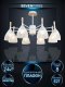 Потолочная люстра Seven Fires Adion WD3500/8C-WT. 