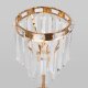 Настольная лампа декоративная Eurosvet Elegante 01136/1 золото/прозрачный хрусталь Strotskis. 