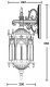 Настенный фонарь Oasis Light уличный DELI L 89902L/08 Bl. 