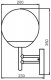 Настенный фонарь уличный 75301 SS. 