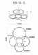 Потолочная люстра MyFar Nora MR1171-CL. 