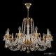 Подвесная люстра Bohemia Ivele Crystal 5402 5402/10/300 G Amber/M-1H K721. 