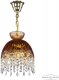 Подвесной светильник Bohemia Ivele Crystal 5478 5478/22 G Amber/M-1G Drops. 