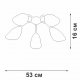 Потолочная люстра Vitaluce V31950/5PL. 
