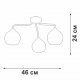 Потолочная люстра Vitaluce V3096-9/3PL. 