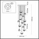 Подвесная люстра Odeon Light Roni 5037/132L. 