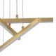 Подвесной светодиодный светильник Indigo Paralleli 14017/3P Gold V000085L. 