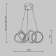 Подвесной светильник Maytoni Curve MOD241PL-L60BSK. 