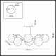 Потолочная люстра Lumion Candice 4554/6CA. 