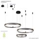 Подвесной светодиодный светильник Crystal Lux Fernando SP158W Led Coffee/Black. 