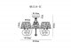Потолочная люстра MyFar Luna MR1314-5C. 