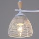 Потолочная люстра Reluce 01589-3.3-04 WH+WOOD. 