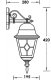 Настенный фонарь уличный Oasis Light QUADRO M lead GLASS 79902MlgW/02 Bl. 