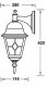 Настенный фонарь уличный Oasis Light QUADRO M lead GLASS 79902MlgW/04 Bl. 