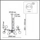 Потолочная люстра Lumion Melody 6581/8. 