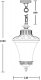 Уличный светильник подвесной Oasis Light ELBA 86405 Bl. 