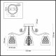 Потолочная люстра Lumion Polina 3445/3C. 