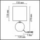 Интерьерная настольная лампа Lumion Kohala 8230/1T. 