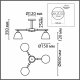 Потолочная люстра Lumion Colange 8096/3C. 