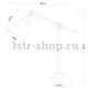 Настольная лампа Arte Lamp Braccio A2054LT-1AB. 