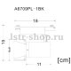 Потолочный светильник Arte Lamp Track Lights A6709PL-1BK. 