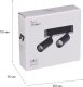 Трековый светильник Reluce 13005-9.3-002UR magnetic LED2x5W BK. 