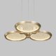 Подвесной светодиодный светильник Eurosvet Crespella 90034/3 золото. 