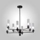 Подвесная люстра AM Group INDIGO INDIGO SP8 PEARL BLACK. 