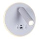 Настенный светодиодный светильник Reluce 86203-9.2-001KT LED12W+USB WT. 
