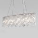 Подвесная люстра Eurosvet Blitz 60159/10 хром/ прозрачный хрусталь Strotskis Smart. 