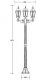 Наземный фонарь Oasis Light ASTORIA 2 91408LB Gw. 