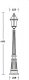 Наземный фонарь Oasis Light ROMA L 95211L Gw. 