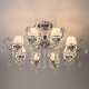 Потолочная люстра Eurosvet 10021/8 хром/прозрачный хрусталь Strotskis. 