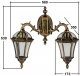 Настенный фонарь Oasis Light уличный ROMA S 95202S 2 15L Gb. 