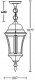 Уличный светильник подвесной Oasis Light ASTORIA 1 L 91305L cover Gb. 