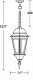 Уличный светильник подвесной Oasis Light ASTORIA 2 91405L cover Gw. 