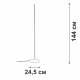 Светильник напольный Vitaluce V2690-1/1P. 