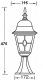 Наземный фонарь Oasis Light QUADRO M lead GLASS 79904MlgY Bl. 