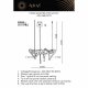 Подвесная люстра Aployt Malgorzata APL.066.03.70. 