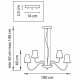 Подвесная люстра Lightstar Diafano 758162. 