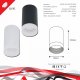 Накладной светильник Reluce Technical 16003-1 16003-9.5-001LD GU10 BK. 