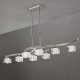 Подвесная люстра Mantra Cuadrax Sn Optical Glass 1116. 