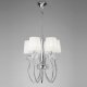 Подвесная люстра Mantra Loewe Chrome 4632. 