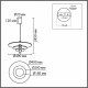Подвесной светильник Lumion Felta 8295/11AL. 