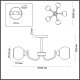 Потолочная люстра Lumion Bliss 5642/5C. 