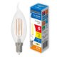 Лампочка светодиодная филаментная Optima Филамент Dim LED-CW35-6W/3000K/E14/CL/DIM/SLF. 