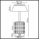 Интерьерная настольная лампа Odeon Light Lulu 5454/6TL. 