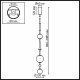Подвесной светильник Callisto 5457/5L. 