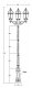 Наземный фонарь Oasis Light ROMA L 95210LB 02C E7 Bl. 
