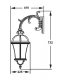 Настенный фонарь уличный ROMA L 95202L/16L Gb. 
